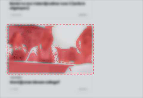 The same section after the update, changed pixels marked in red